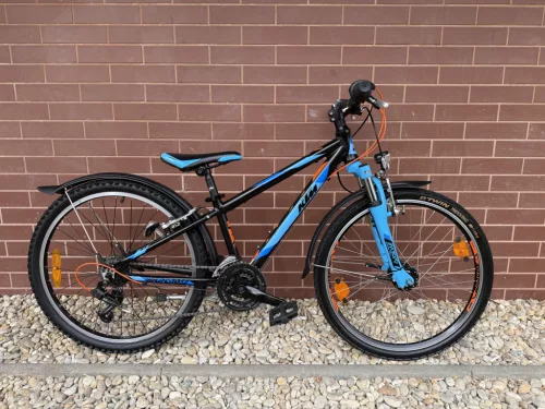 KTM Wild Cross  - 24" Gyermek kerékpár, Shimano, 3x7 sebességes váltó, SR Suntour M3070 teleszkóp, 31cm