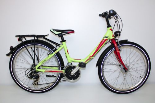 KTM Wild Cat 24"-os gyermek kerékpár, 21 fokozatú Shimano váltó, 35cm