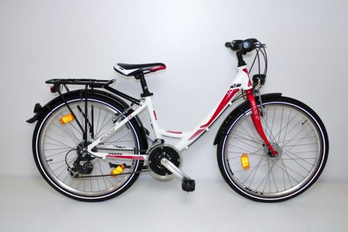 KTM Wild Cat 24"-os gyermek kerékpár, 21 fokozatú Shimano váltó, 35cm