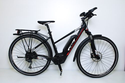 KTM Elopeak Cross 28”-os Elektromos kerékpár, 500Wh, 9 fokozatú Shimano Deore váltó, Suntour NEX teleszkóp, 46cm/S