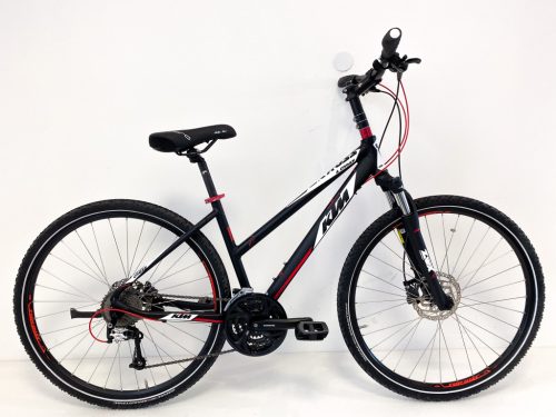 KTM L Cross 28"-os Trekking kerékpár, 24 sebességes Shimano XT váltó, Suntour NEX teleszkóp, 43cm/XS