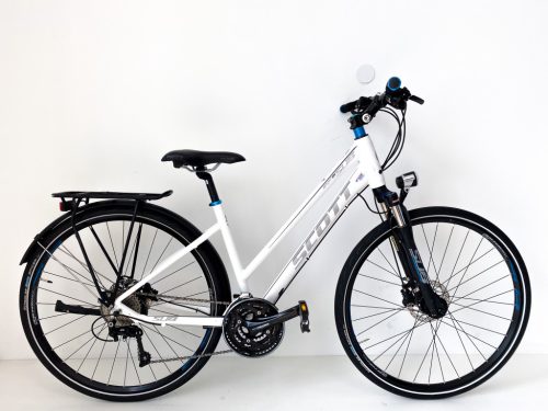 Scott Sub Sport 28"-os Trekking kerékpár, 30 fokozatú Shimano Deore XT váltó, 45cm/S