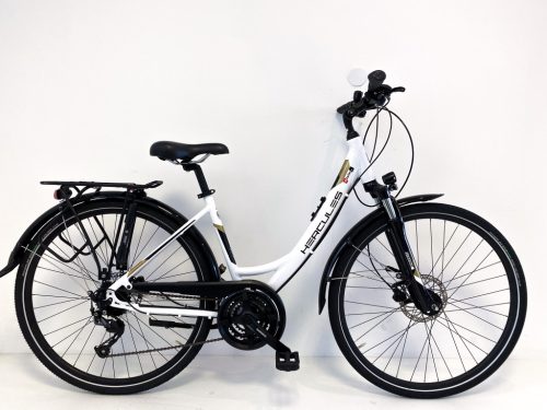 Hercules Tourer 28”-os Trekking kerékpár, 24 sebességes Shimano Altus váltó, Suntour NEX teleszkóp, 46cm/S