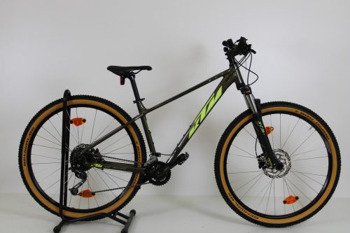 KTM Ultra 29"-os MTB kerékpár, 18 fokozatú Deore váltóval, Suntour XCM teleszkóp, 43cm/S