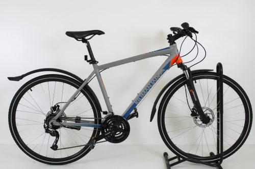 Kilimanjaro Sport 700C 28"-os Trekking kerékpár, 24 fokozatú Shimano Alivio váltó, Kilimanjaro teleszkóp, 51cm/M