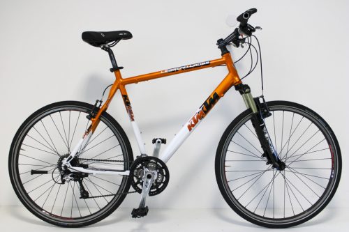 KTM Leggero Cross 28"-os Trekking kerékpár, 27 sebességes Shimano Deore XT váltó, RST Vogue teleszkóp, 60cm/XL