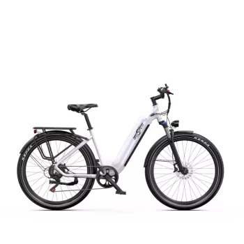   OneSport OT05 Fehér – 27,5"-os elektromos trekking kerékpár, 655,2 Wh akkumulátorral és 44 Nm nyomatékkal