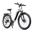 OneSport OT05 Fehér – 27,5"-os elektromos trekking kerékpár, 655,2 Wh akkumulátorral és 44 Nm nyomatékkal