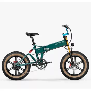   Fiido M1 Pro – 20"-os összecsukható fat bike elektromos kerékpár, 556,8 Wh akkumulátorral és teljes rugózással