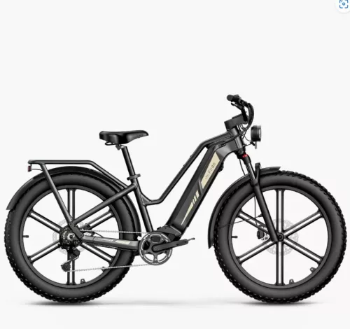 Fiido Titan – 26"-os elektromos cargo fat bike, 696 Wh akkumulátorral és 200 kg teherbírással