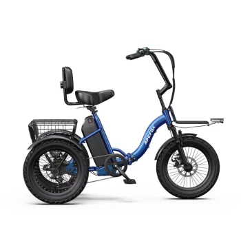  APEFOX RH30 – 18"-os összecsukható elektromos cargo tricikli, 720 Wh akkumulátorral és 65 Nm nyomatékkal