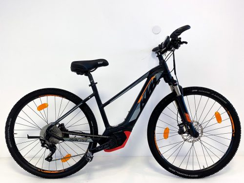 KTM Macina Pro Cross 10 28"-os elektromos kerékpár 500Wh, 10 fokozatú Deore váltó, Suntour NCX teleszkóp, 46cm/S