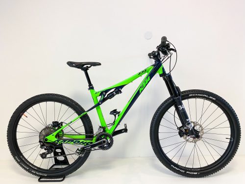 KTM Kapoho 273 27,5”-os Fully MTB kerékpár, 11 fokozatú XT váltó, FOX Float 34 teleszkóp, 43 cm / 17” / S