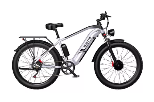 DUOTTS F26 Pro Ezüst 26"-os elektromos kerékpár 960Wh, 1x7 fokozatú Shimano váltó, Teleszkóp