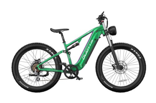 Duotts E26 Zöld-Lila 26"-os elektromos kerékpár 960Wh, 1x8 fokozatú DNP váltó, Teleszkóp, 46cm
