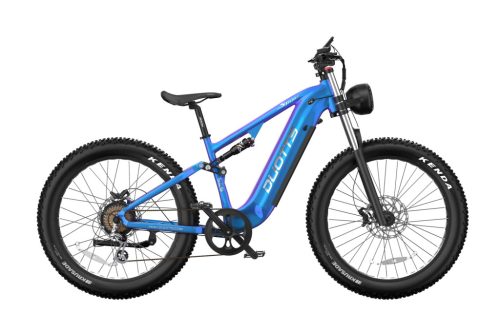 Duotts E26 Kék-Lila 26"-os elektromos kerékpár 960Wh, 1x8 fokozatú DNP váltó, Teleszkóp, 46cm