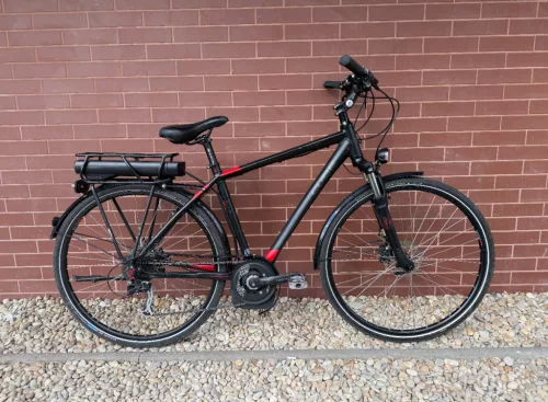 CUBE Touring eBike - 28" Elektromos kerékpár 500Wh, 1x9 Sebességes Shimano Alivio Váltó, SR Suntorur NEx teleszkóp, 51cm