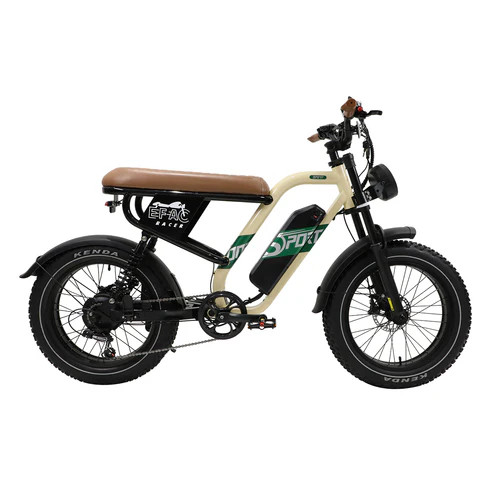 Onesport W66 Bézs 20"-os elektromos kerékpár 650Wh, 1x7 fokozatú váltó, Teleszkóp
