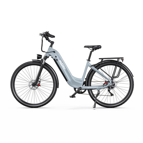 Onesport OT05 Pro Szürke 28"-os elektromos kerékpár 810Wh, 1x7 fokozatú Shimano váltó, Teleszkóp, 50cm