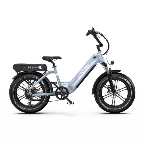 Onesport OT08 Szürke 20"-os elektromos kerékpár 850Wh, 1x7 fokozatú Shimano váltó, Teleszkóp