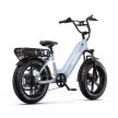 Onesport OT08 Szürke 20"-os elektromos kerékpár 850Wh, 1x7 fokozatú Shimano váltó, Teleszkóp