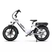 Onesport OT08 Pro Fehér 20"-os elektromos kerékpár 2*850Wh, 1x7 fokozatú Shimano váltó, Teleszkóp