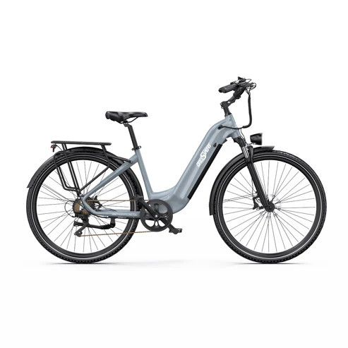 Onesport OT05 Szürke 27,5"-os elektromos kerékpár 650Wh, 1x7 fokozatú Shimano váltó, Teleszkóp