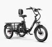 Onesport OT30 Pro Fekete 20"-os elektromos kerékpár 860Wh, 1x7 fokozatú Shimano váltó, Teleszkóp