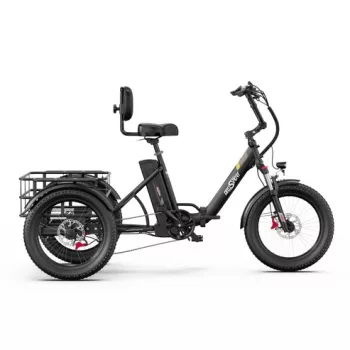  Onesport OT30 Fekete 20"-os elektromos kerékpár 625Wh, 1x7 fokozatú Shimano váltó, Teleszkóp