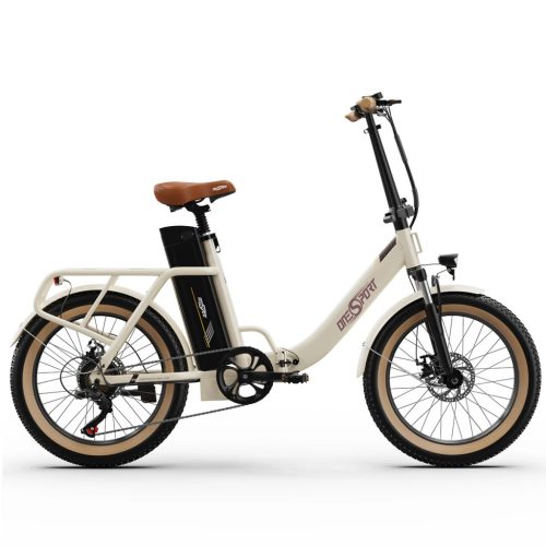 Onesport OT16-2 Fehér 20"-os Összecsukható elektromos kerékpár 820Wh, 1x7 fokozatú Shimano váltó