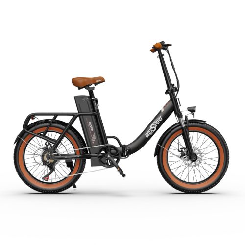 Onesport OT16-2 Fekete 20"-os Összecsukható elektromos kerékpár 820Wh, 1x7 fokozatú Shimano váltó