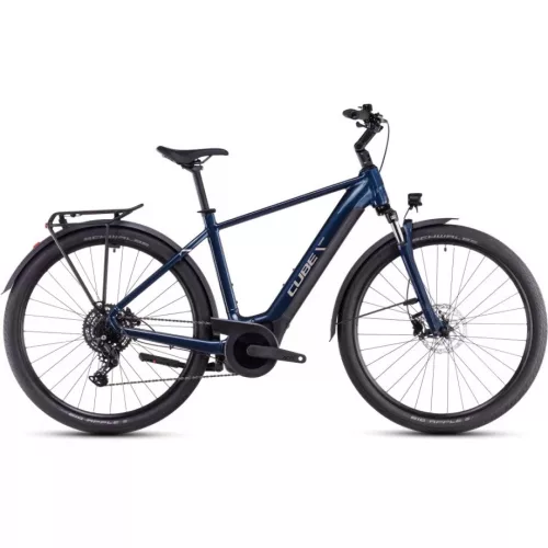 CUBE TOURING HYBRID ONE 625  28" Elektromos kerékpár 625Wh, 9 Sebességes Shimano Cues váltó, SR Suntour NVX30 Coil Teleszkóp, 50cm